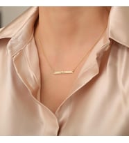 Kişiye Özel Minimalist İsim Kolye 925K Gümüş (Gold)