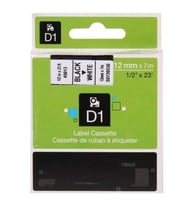 Dymo 45013 Beyaz Üzerine Siyah Muadil Etiket