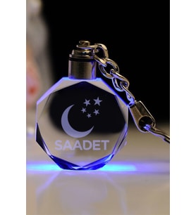 Saadet Parti Logolu Anahtarlık, Logolu Işıklı Anahtarlık, Cam Işlemeli Anahtarlık