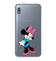 Samsung Galaxy A10  Kapak Minnie Mouse Tasarımlı Şeffaf Silikon Kılıf