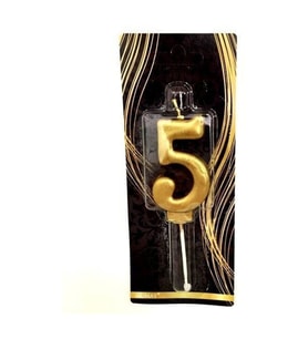 5 Yaş Gold Rakam Mum M178