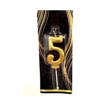 5 Yaş Gold Rakam Mum M178