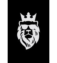 Aslan Araba Sticker Etiket Beyaz Renk 18CM