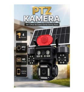 360° PTZ Akıllı Takipli LED Projektörlü Güvenlik Kamerası