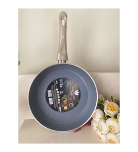 28cm Kristal Seramik Tek Kulp Tava, şık ve dayanıklı mutfak gereci