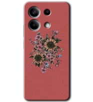 Xiaomi Redmi Note 13 Kılıf HD Desen Baskılı Kılıf - Retro Çiçek