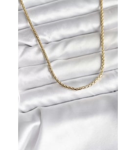 14K Gold Renk Kaplama Zincir Model CM Kadın Kolye - TJ-BKO10742