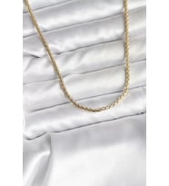 14K Gold Renk Kaplama Zincir Model CM Kadın Kolye - TJ-BKO10742