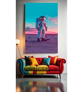 ASTRONOT V11 Ev Duvar Salon Güzellik Salonu Ofis Dükkan Dekarasyon Kanvas Tablo (Çok Renkli)