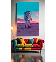 ASTRONOT V11 Ev Duvar Salon Güzellik Salonu Ofis Dükkan Dekarasyon Kanvas Tablo (Çok Renkli)