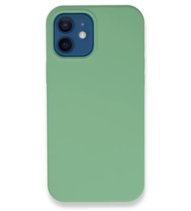Newface Apple iPhone 12 Kılıf Lansman Legant Silikon - Yeşil