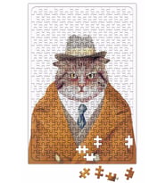Şişman Süslü Cats Kedi Puzzle 240 Parça Yapboz