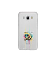 Samsung Galaxy J5 2016 ile uyumlu Splash arı tasarımlı şeffaf silikon kılıf