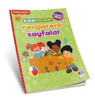 FP Little People Coloring Book Rengarenk Sayfalar Sarı Yeşil
