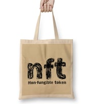 Non-Fungible Token Nft Crypto Currency Mining GIFT Bitcoin Ethereum Bez Çanta Uzun Saplı