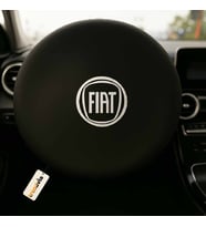 Fiat Marka Araba Direksiyon Kılıfı Siyah  Direksiyon Koruyucu Penye Kumaş Kaplama