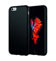 iPhone 8 Kılıf Kamera Korumalı Silikon Rubber Arka Kapak (Siyah)