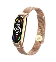 Lexroo Xiaomi Mi Band 7 KRD-06 Metal Kordon - Rose Gold
