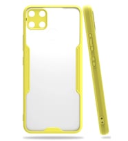 Newface Realme C15 Kılıf Platin Silikon - Sarı