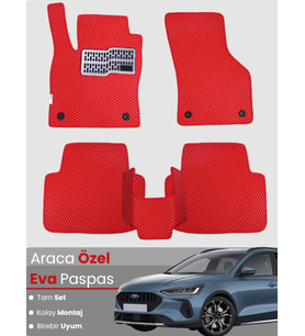 FORD FOCUS 5 HATCHBACK (2024-2025) Uyumlu EVA Paspas Tam Set–Araca Özel,Su Geçirmez