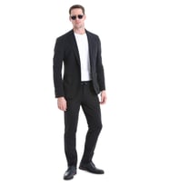 Hatemoğlu Siyah Performans Suit Slim Fit Düz Takım Elbise