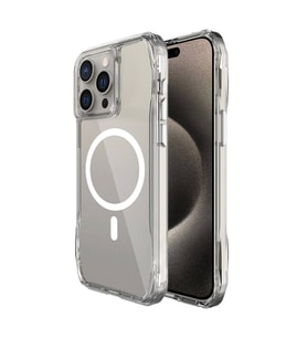 Apple iPhone 15 Pro Uyumlu Kılıf M-safe Şarj Özellikli Airbagli Şeffaf Zore İncek Kapak