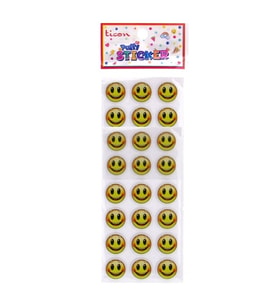 Ticon Puffy Sticker Gülen Yüz - 3 adet