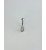 Kuru Kafa Detaylı Göbek Piercing - Pg0166