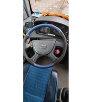 Dikişli Direksiyon Kılıfı Siyah/mavi Deri Siyah Dikişli Isuzu Novo İçin