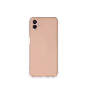 Newface Samsung Galaxy A04 Kılıf Nano içi Kadife Silikon - Pudra