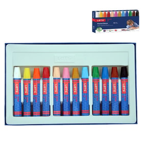 Lets Pastel Boya Karton Kutu Köşeli 12 Renk L-6120