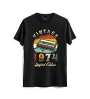 Vintage 1974 Limeted Edition Siyah Tshirt