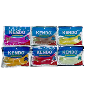 Kendo 10 cm Lrf Silicones Worm (Slim Gövde-Kokulu) 15 adet Yellow
