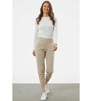 Jogger Rahat Kalıp Triko Pantolon - Bej