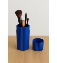 Ribbed Box - Modern Tasarımlı Çok Amaçlı Düzenleyici Kutu Makyaj Fırçaları, Diş Fırçası Organizer