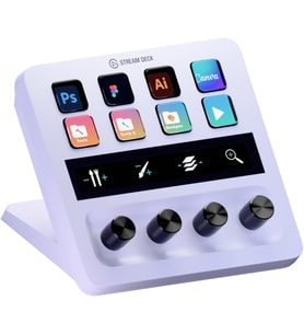 Elgato Stream Deck + White, Ses Mikseri, Canlı Üretim Ve Stüdyo Denetleyicisi, Içerik Oluşturucular, (Çok Renkli)