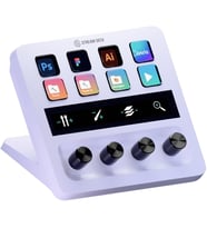 Elgato Stream Deck + White, Ses Mikseri, Canlı Üretim Ve Stüdyo Denetleyicisi, Içerik Oluşturucular, (Çok Renkli)