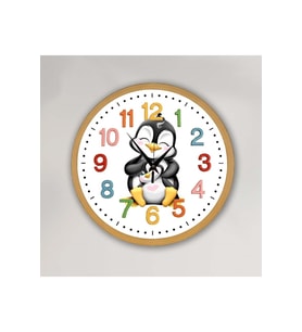 bilge Tasarım Çocuk odası Duvar Saati 30 x 30 CM (Karışık)