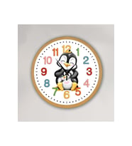 bilge Tasarım Çocuk odası Duvar Saati 30 x 30 CM (Karışık)