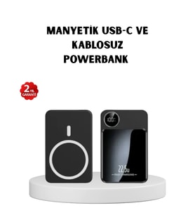 MagSafe Uyumlu Powerbank 20W PD 15W