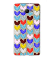 PrintiFy Samsung Galaxy A7 ile Uyumlu 1mm Slim Fit Water Color 1 Baskılı Şeffaf  Kılıf