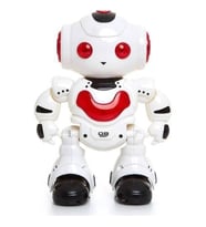 Farbu Oyuncak Uzaktan Kumandalı Işıklı Müzikli Dans Eden Akıllı Robot Kırmızı A7367-J608-2
