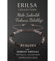 Sertifikalı Mide Sakinlik Frekansı Bilekliği – Hematit Kristali Terahertz İnce Model (Çok Renkli)