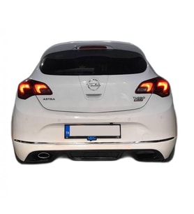 Opel Astra J Makyajlı (2013 - 2015) Custom Style Arka Ek (Plastik)