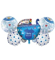 Hoş Geldin Bebek Puset 5 li Set Folyo Balon
