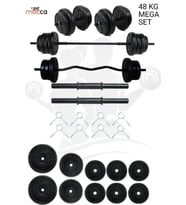48 Kg Z-Barlı MEGASET Halter Seti Ve Dambıl Seti ,Ağırlık Seti , Fitness Seti