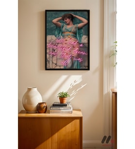 Beautiful Dream Klasik Portre, Siyah Çerçeveli Duvar Tablosu - Motivasyon Hediyesi