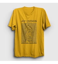 Presmono Unisex Sarı Unknown Pleasures Joy Division T-Shirt 87560tt (Sarı)