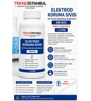 Elektrod Koruma Sıvısı, pH Probu Muhafaza Solüsyonu, Pipet Hediyeli (1L)