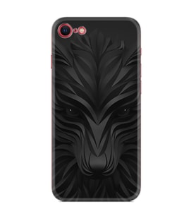 Apple iPhone 5 6 7 8 Plus Se XR Kılıf Desemli Silikon Black Fox 1325